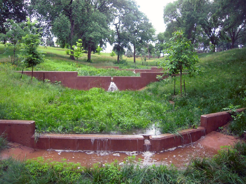 Aksarben Diversion weirs and water